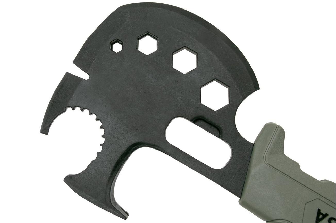 Off Grid Tools Survival Axe Elite, groen, handbijl