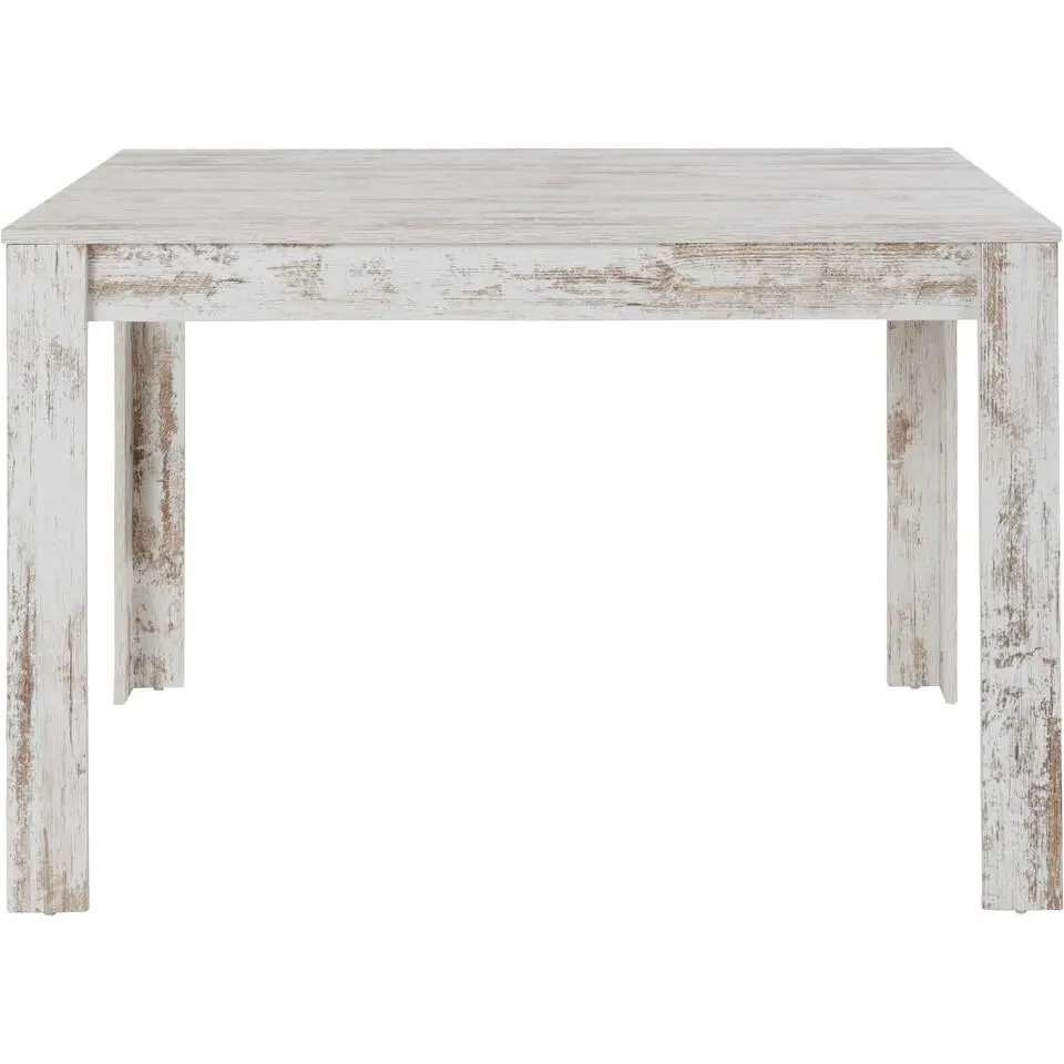 Lynn - Eettafel 120x90 cm 6 personen in antiek wit MDF