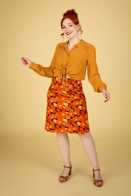 Cissi och Selma Majken rok in oranje