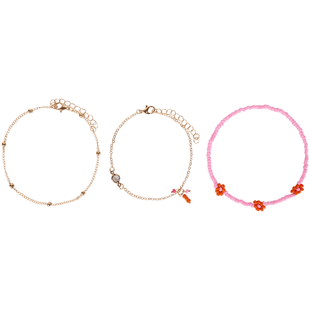 Trendz enkelbandjes 3 stuks | diverse varianten