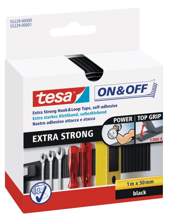 tesa® On & Off Ekstra Stærk burretape 1 meter