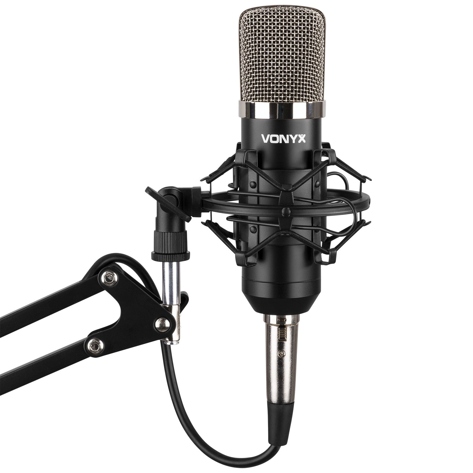 Vonyx CMS400 condensatormicrofoon met broadcast arm en popfilter