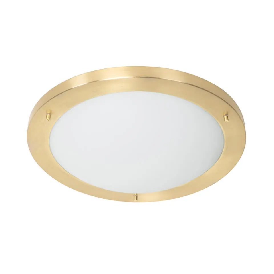 Qazqa plafondlampen buiten yuma goudkleurig e27
