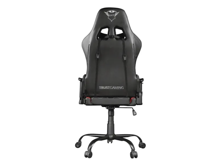 Trust Gaming GXT 708R Resto - Spillestol - ergonomisk - armstøtter - vippe - drejeled - metalramme, polyuretan-læder, elastisk stof - rød