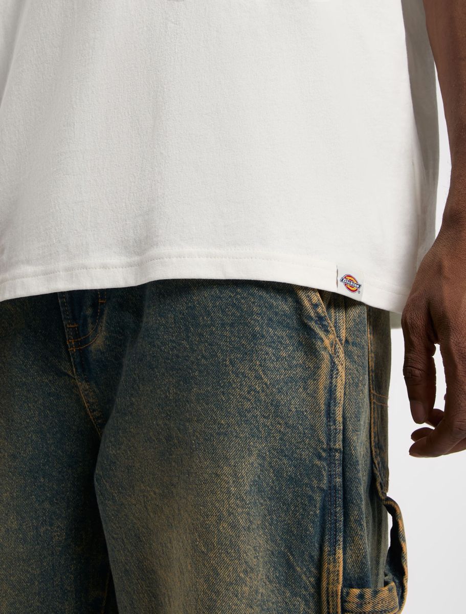 Dickies Wood Logo Tee Egret