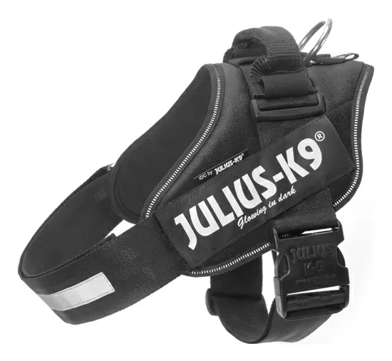 Julius K9 IDC hundesele i sort, Str. 1 - 63-85 cm.