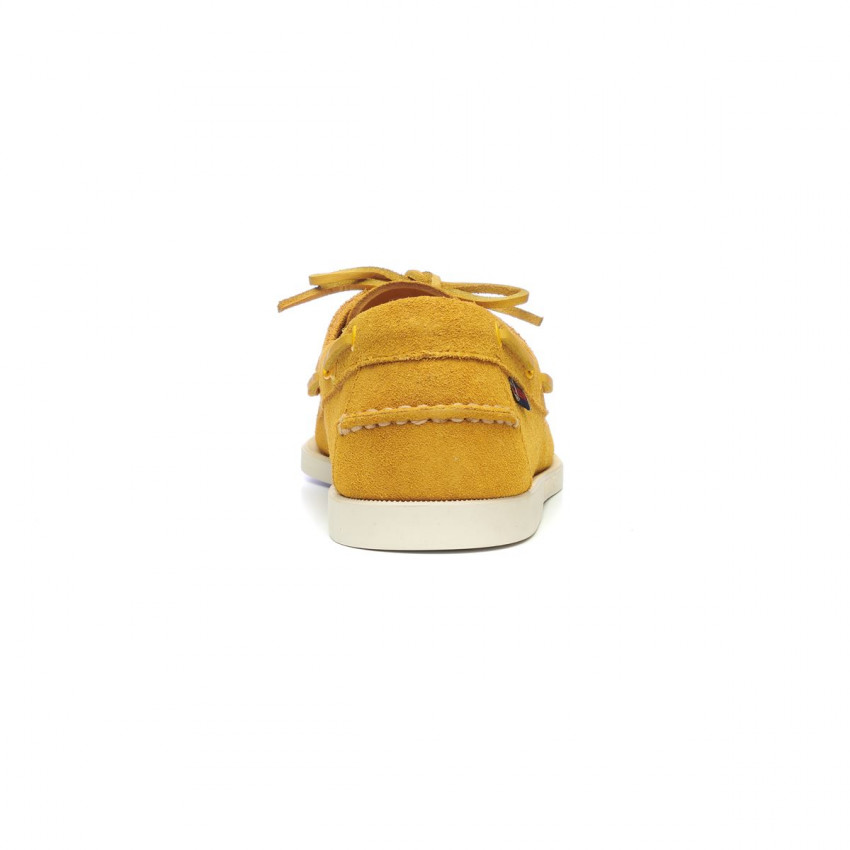 DOCKSIDES PORTLAND FLESH OUT  Yellow Mustard-Chaussures bateau pour homme en suede Portland