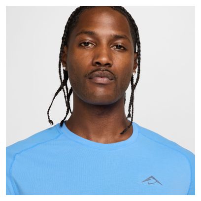 Maillot manches courtes Nike Solar Chase Bleu Homme