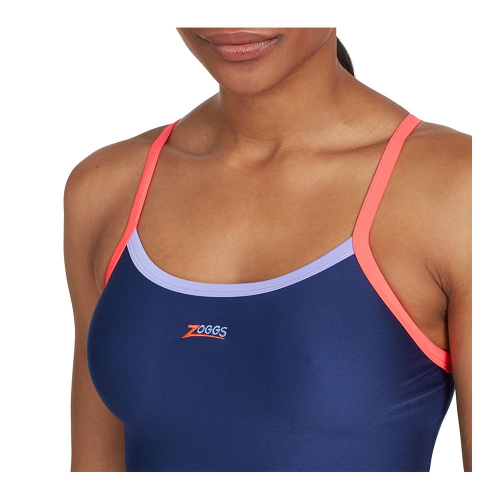 Zoggs CANNON STRIKE BACK - Maillot de bain 1 pièce Femme navy/purple/red