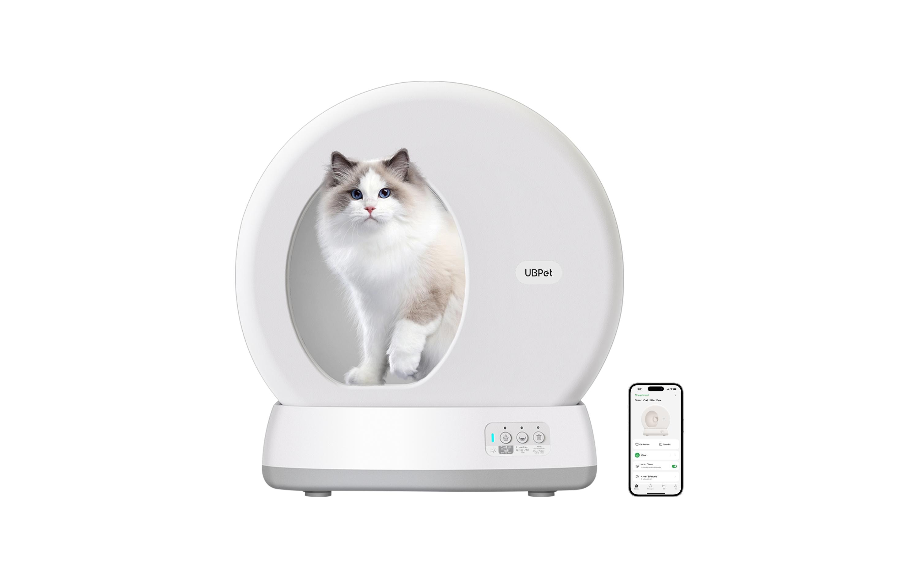 Katzentoilette C10 Selbstreinigend 53 x 52 x 55 cm<br>Selbstreinigendes Katzenklo