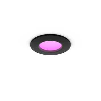 Philips Hue inbouwspot zwart Ø90mm