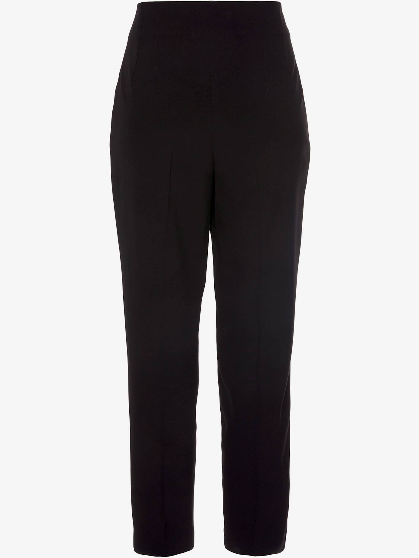 Pantalon tailleur bords-côtes plats