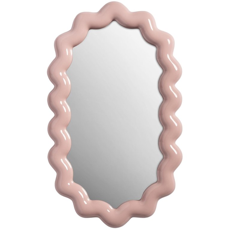 &klevering Zigzag spiegel 31,5x52x5 blush