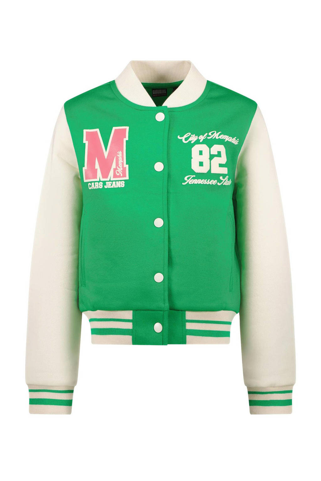 Cars sweatvest YANIQI felgroen/offwhite