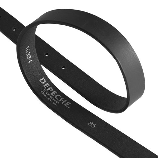 Depeche Timeless Bælte, Black/Silver, 105 cm