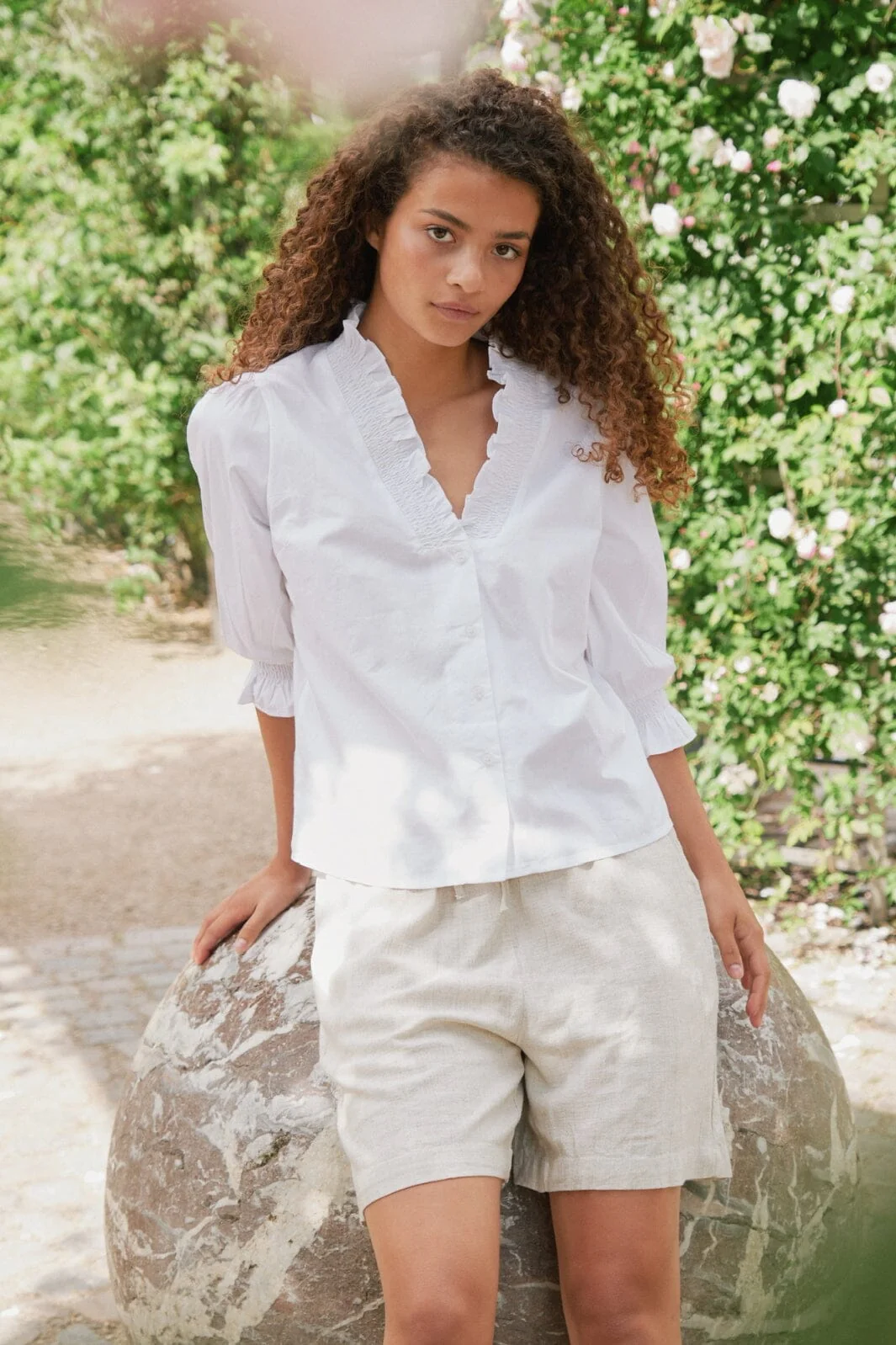 Neo Noir Santo Soft Linen Shorts
