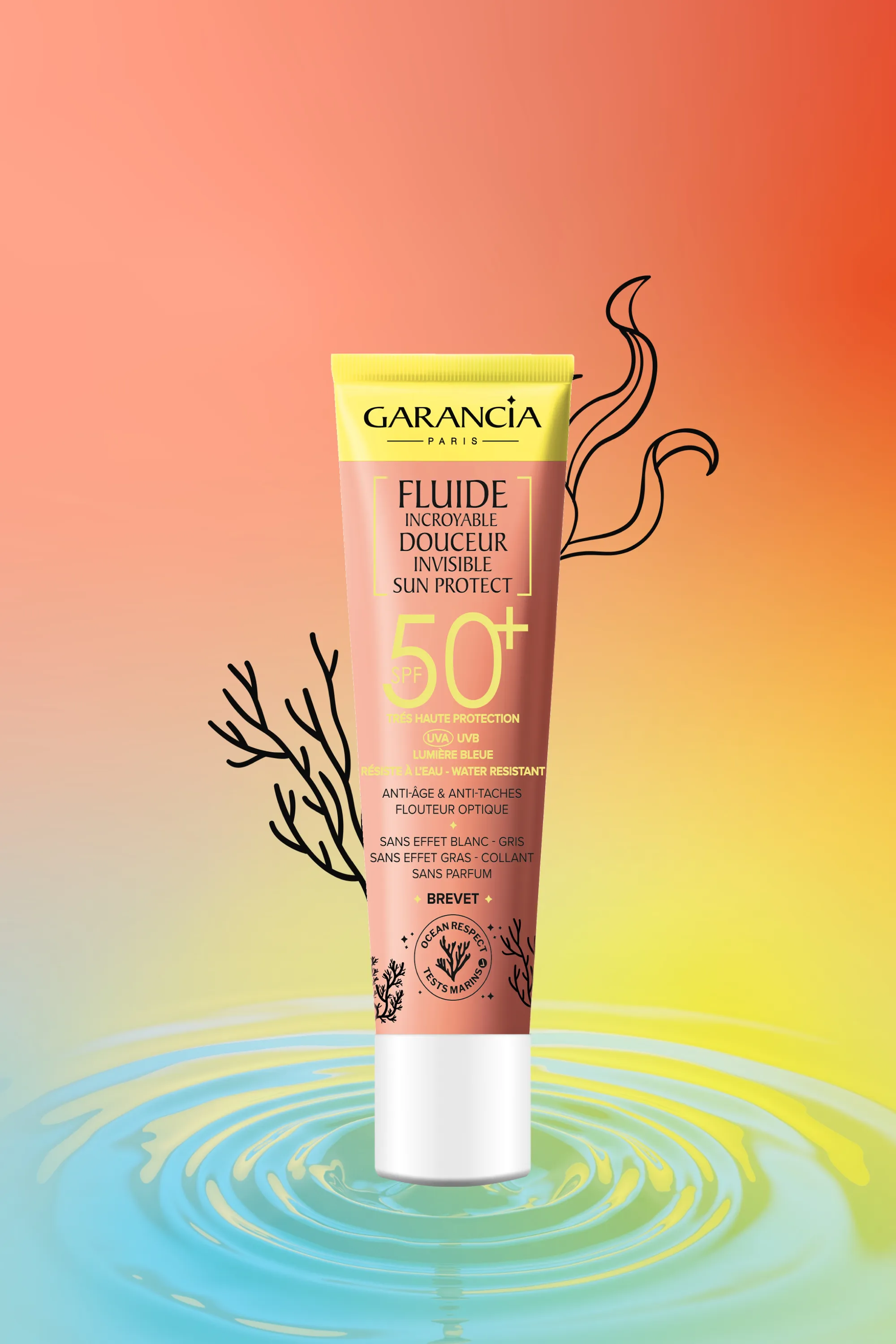 Garancia Fluide incroyable douceur invisible SPF50+-40 ml