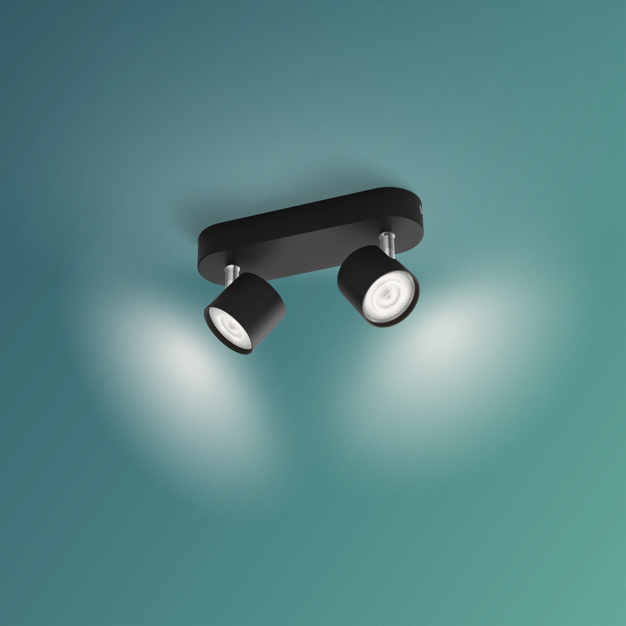 Philips Star opbouwspot - 2-lichts - zwart