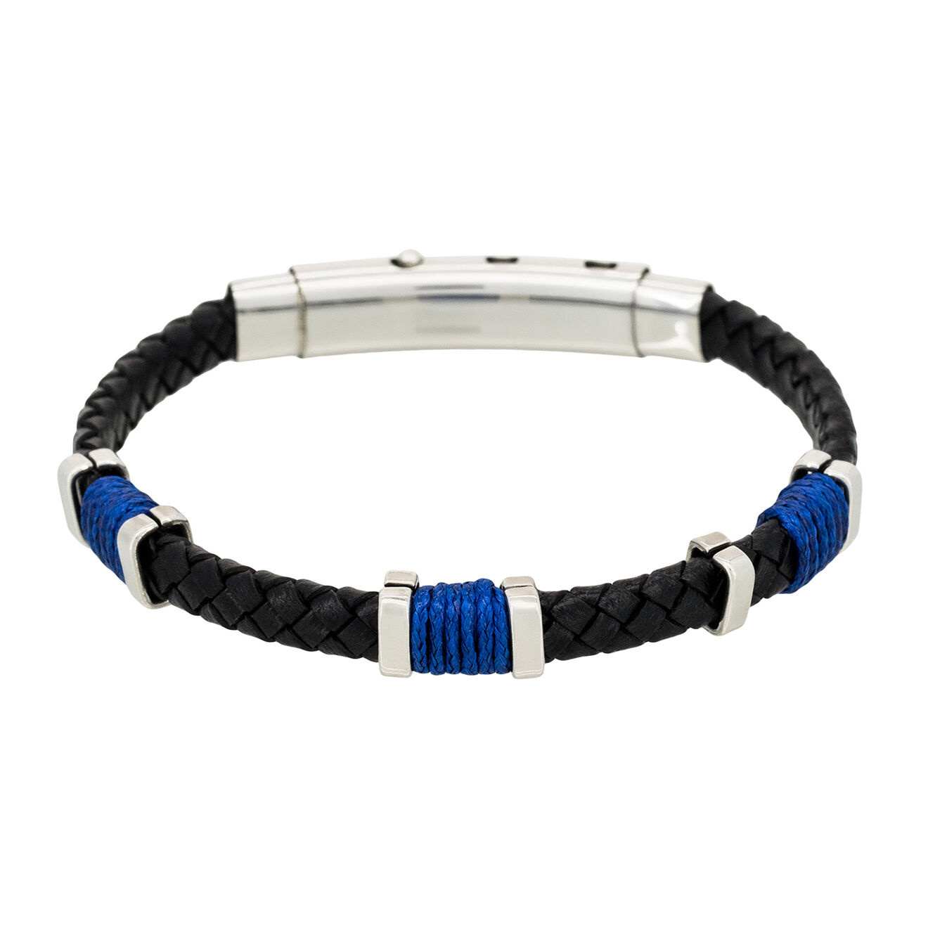 Jacobson Bracelet Black eyes en Acier & Cuir