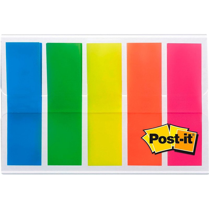 Marque-page Index, 11,9 x 43,2 mm, coloré