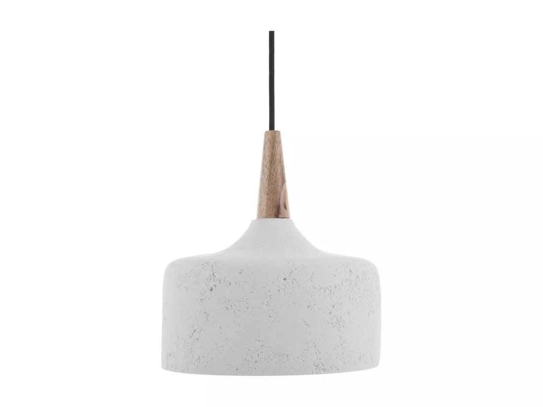 Lampe suspension BURANO Béton Blanc