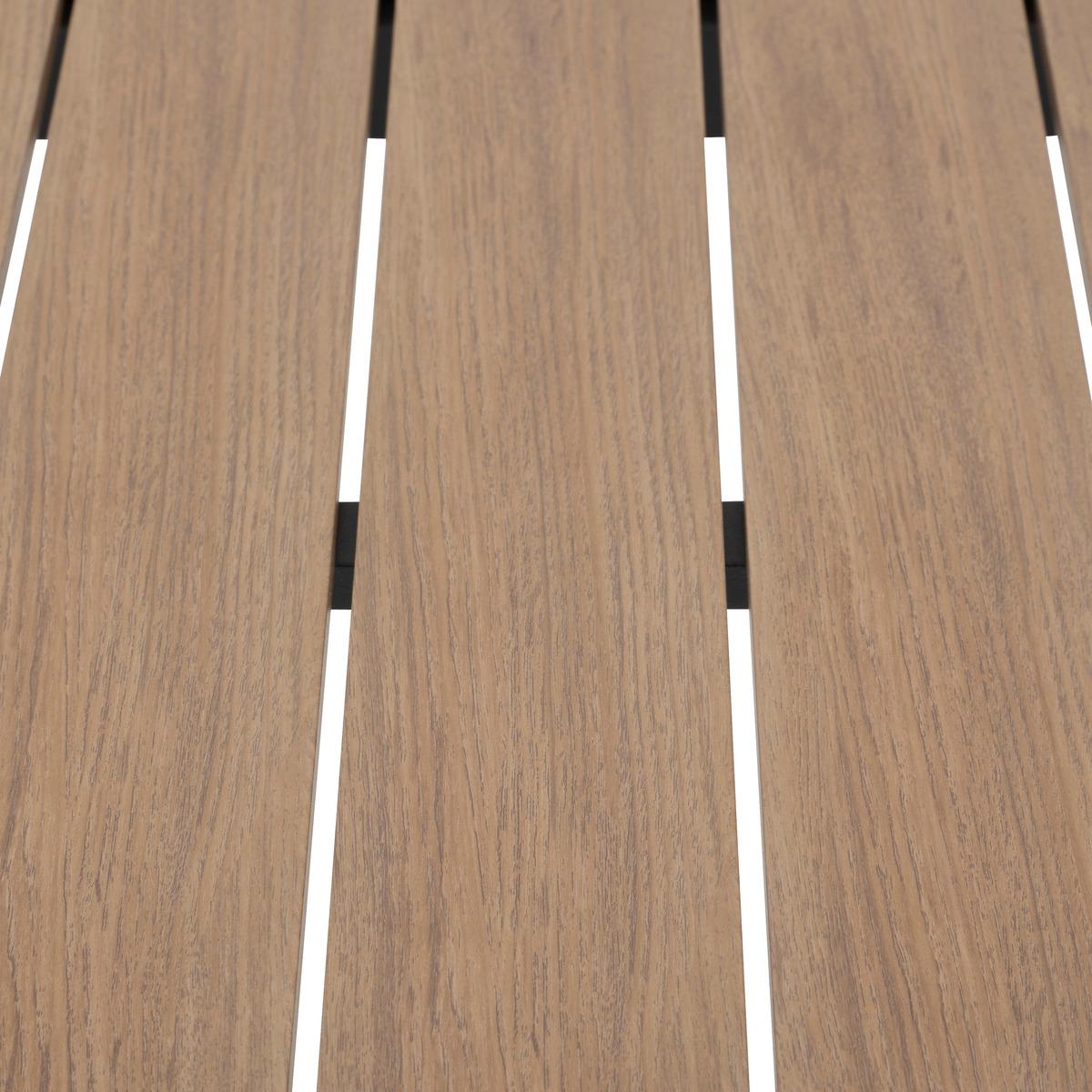 TABLE EVASION FIXE ALUMINIUM HONEY GRAPHITE 2 PLACES