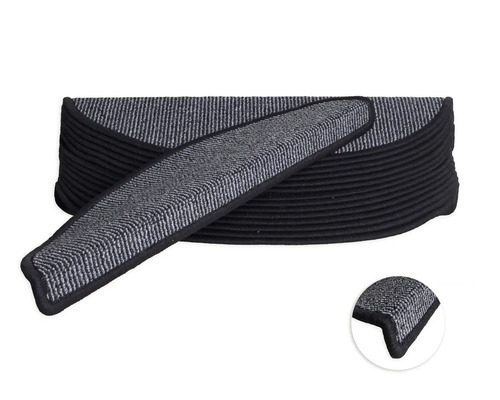 Trapmattenset Tobago antraciet 20x56 cm 15-delig
