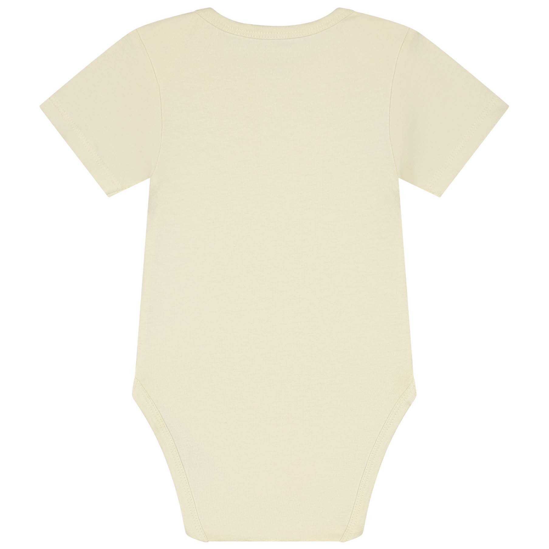 Prénatal basis romper korte mouwen effen beige