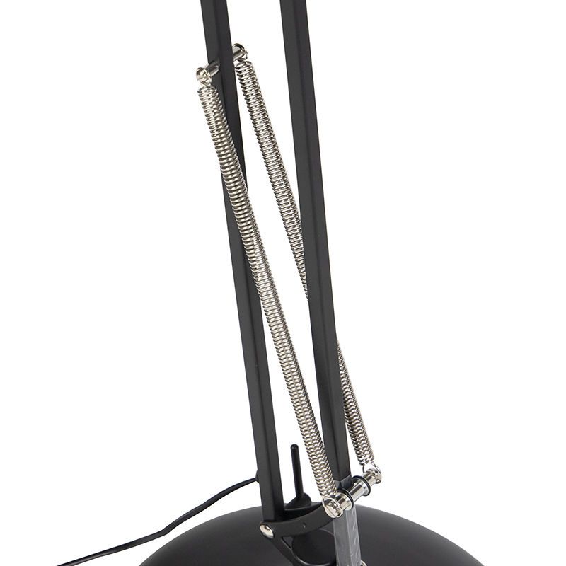 Industriële vloerlamp zwart verstelbaar - Hobby