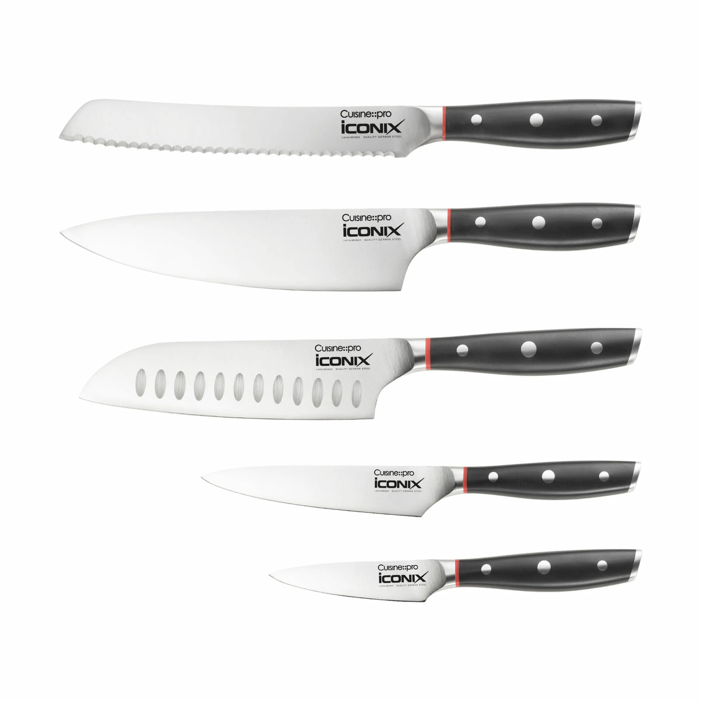 THE CUSTOM CHEF™ iconiX™ Holz Knivblok - 6 dele