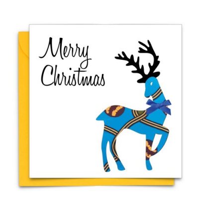 Afrocentric Reindeer Card