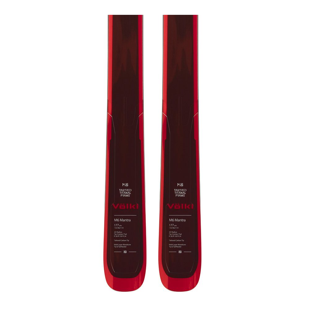 Volkl M6 MANTRA - Skis freeride Homme black/red