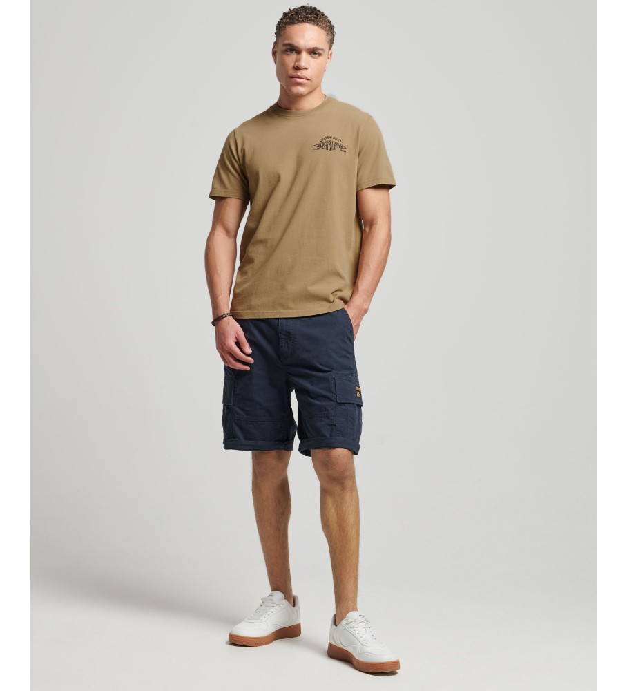 Camiseta Superdry Vintage Logo Script Workwear marrom