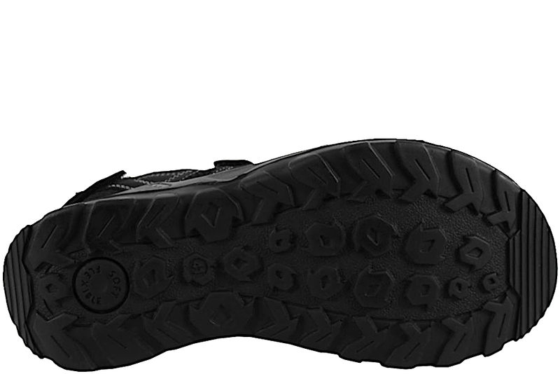 RESERVED SANDAL I SORT NUBUCK