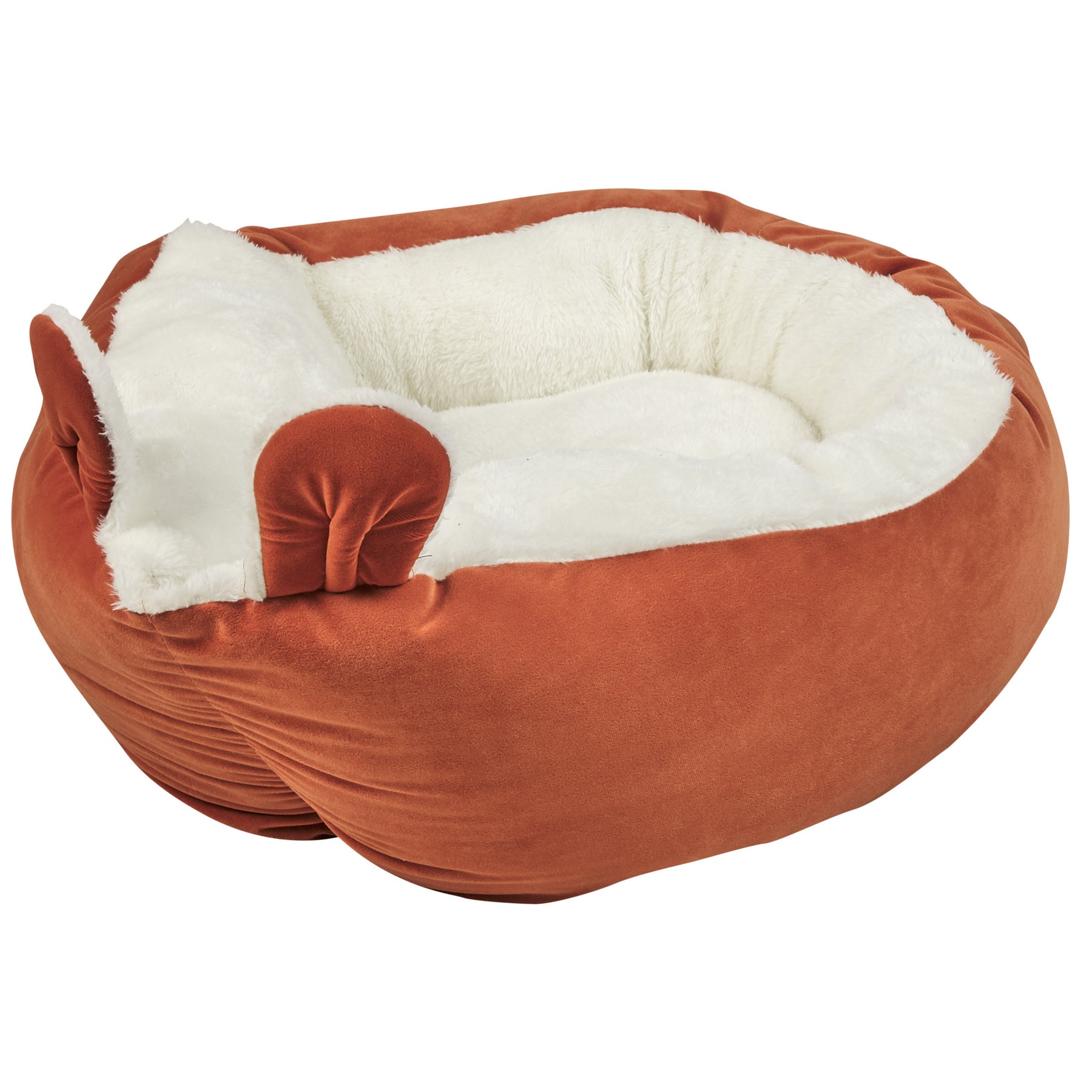 Beliani - HASSA - Dierenbed - Oranje - Fluweel