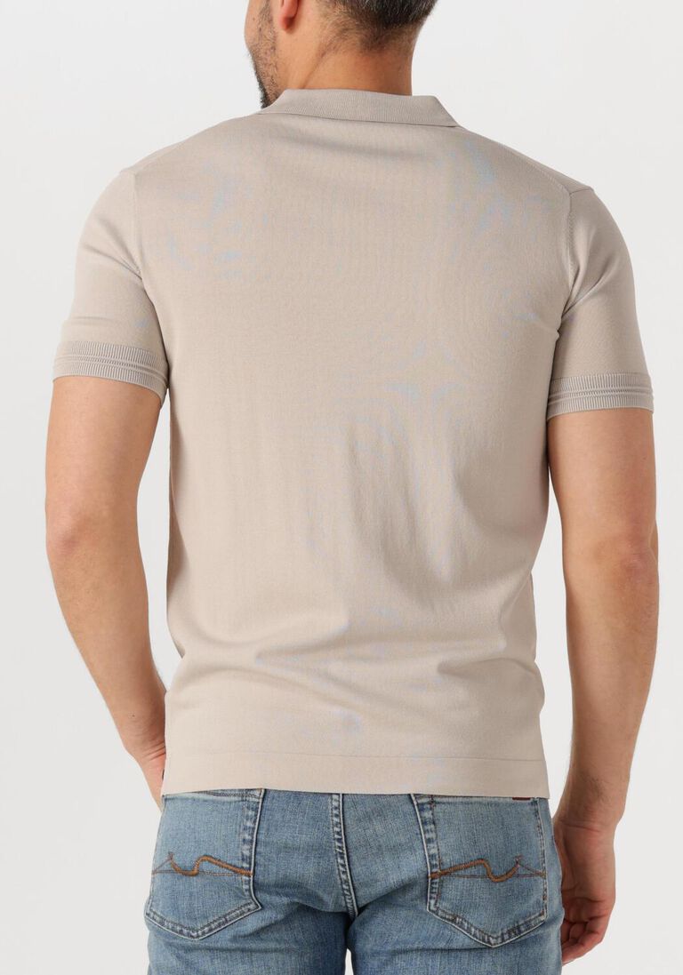 beige genti polo polo zip ss k2053-1260