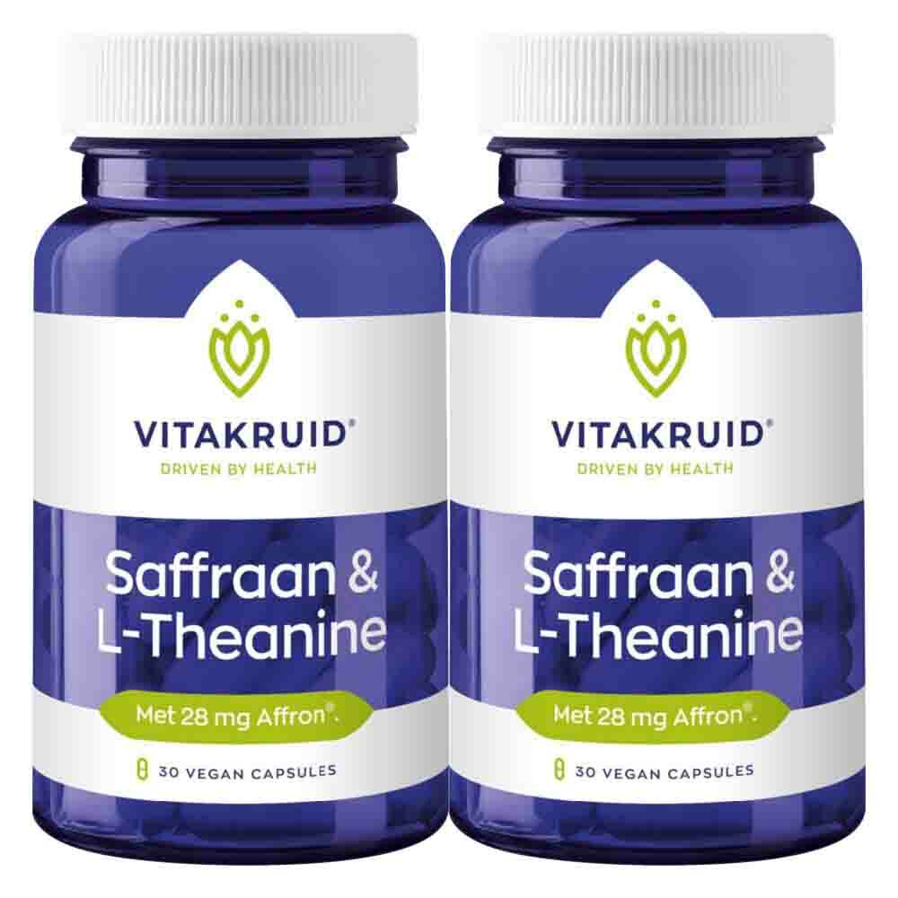 2x Vitakruid Saffraan & L-Theanine 30 vegacapsules