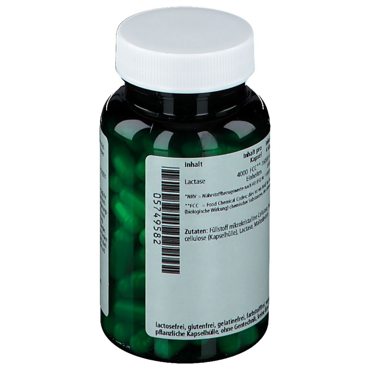 green line NUTRITHEKE Lactase 4000 FCC