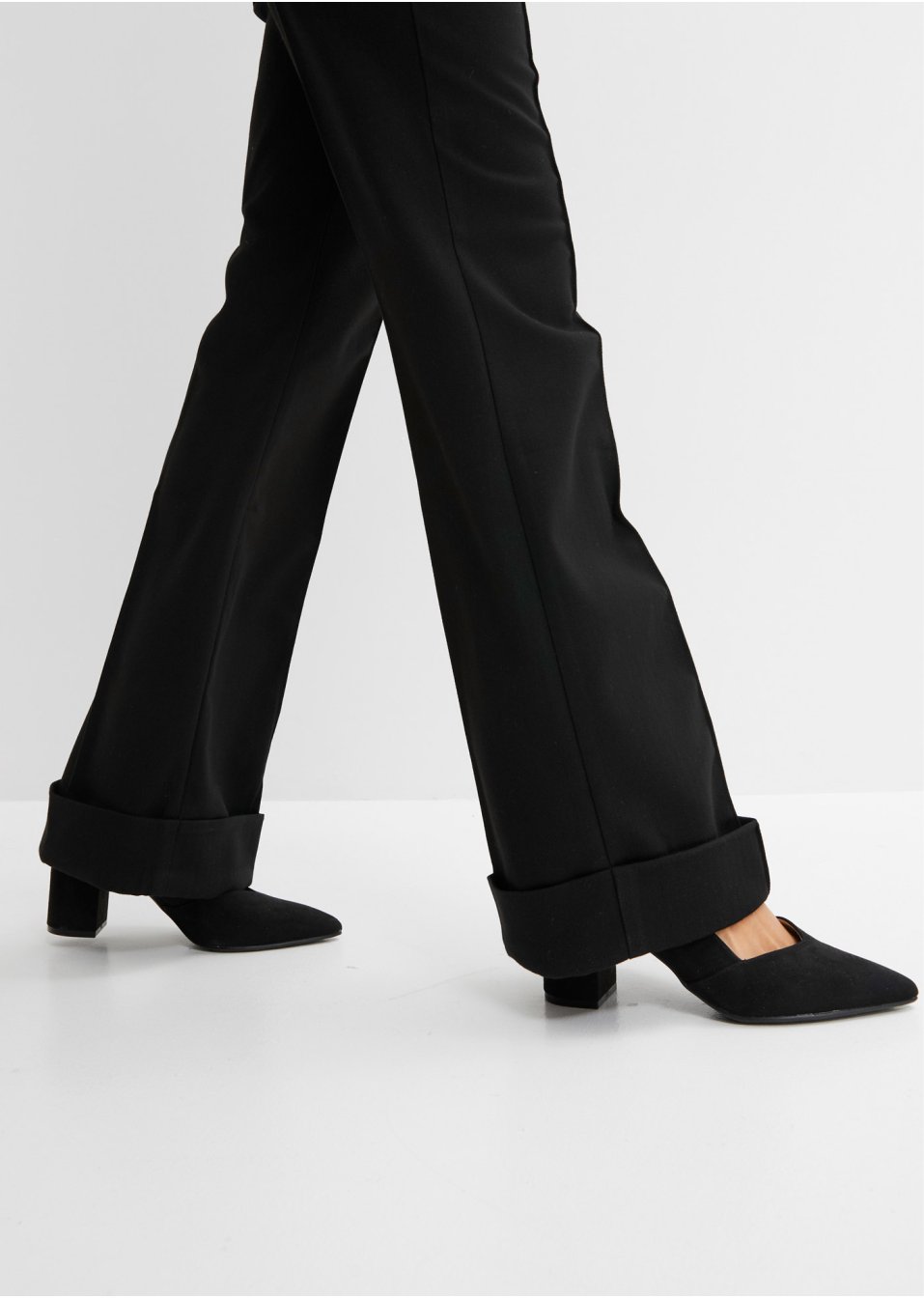 Pantalon Flared avec revers