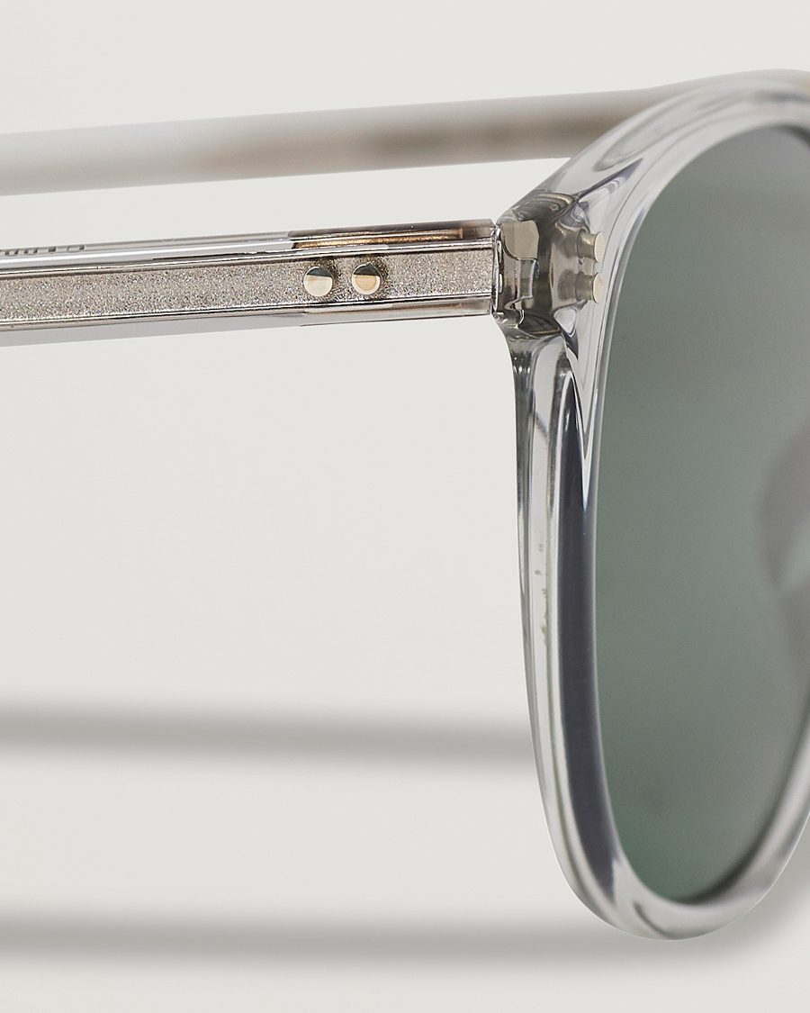 Garrett Leight Kinney 49 Sunglasses Transparent/Green