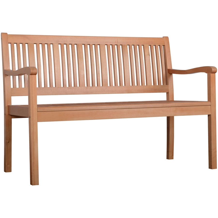 Outsunny Gartenbank mit 2-Sitzer gelb