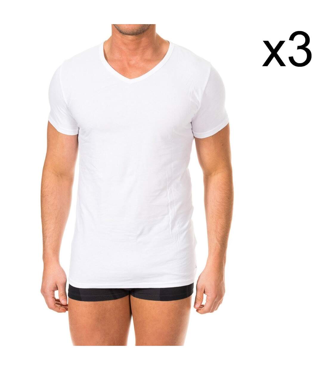 Pack-3 Short-sleeved undershirts 2S87903767 men