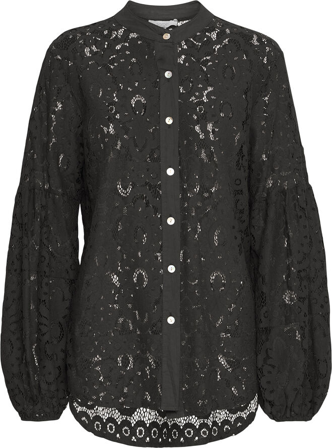 Sorbet SBCELESTE LACE SHIRT Jet black