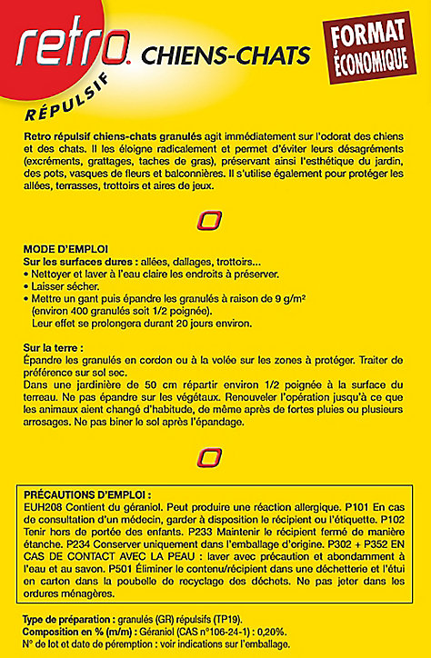 Répulsif chien/chat 1kg