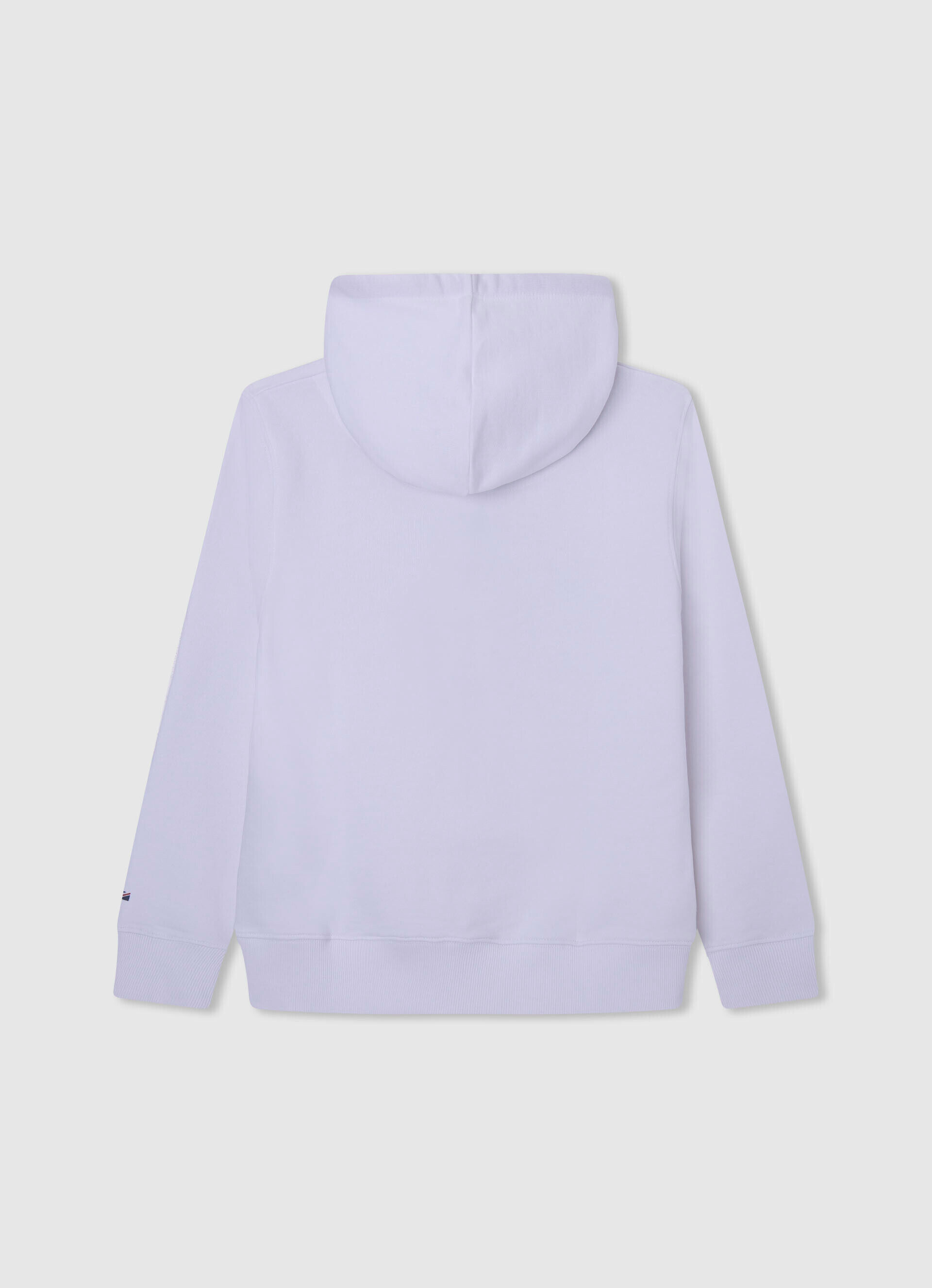 MOLETOM COM CAPUZ E LOGOTIPO ESTAMPADO - branco