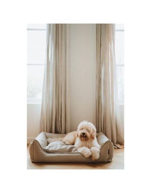 Maxxnobel Ultra Orthopedische Sofa Lederlook Beige - Hondenbank