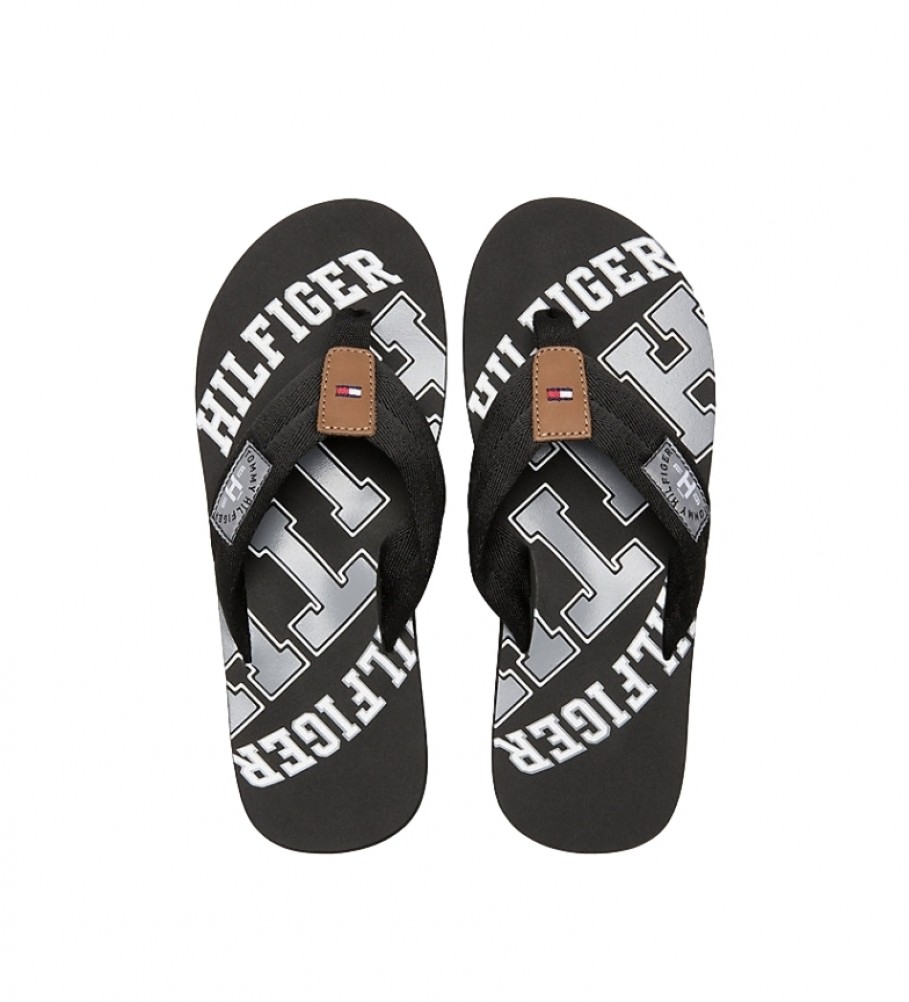 Chinelo de praia Tommy Hilfiger Essential TH preto