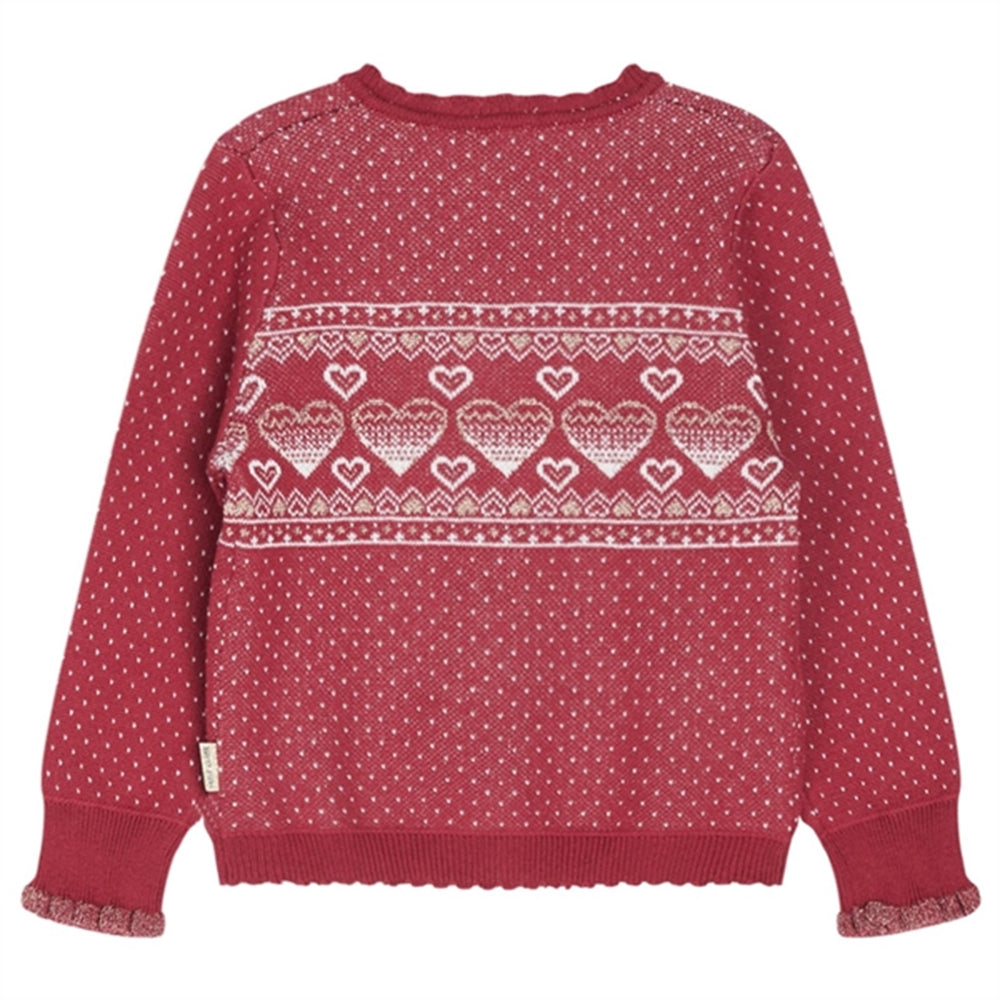 Mini Teaberry Claudia Cardigan