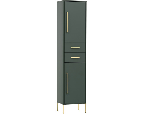 Kent hoge kast van Möbelpartner, afmetingen (B x H x D): 40,5 x 184,3 x 33,1 cm, frontkleur: groen