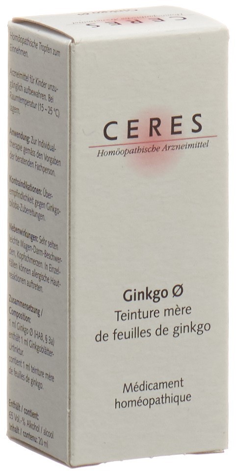 CERES Ginkgo Urtinkt Fl 20 ml